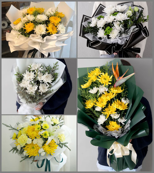 贵州毕节市黔西县协和乡化甲村白事花束代送